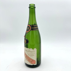 GH Mumm Cordon Rouge Champagne Bottle 1976 Reims France Empty Vintage Display