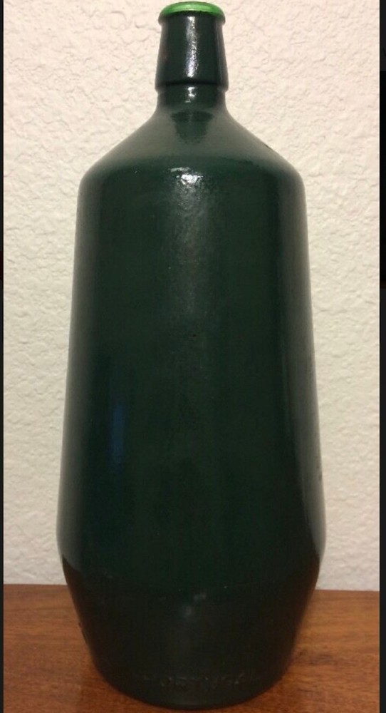 Green Brown Glass Wine Bottle J. M. DA Fonseca Azeitao Portugal 9&Prime; Rare
