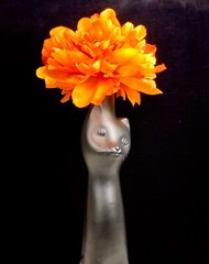 Happy Cat Riesling Matte Black Wine Bottle EMPTY Halloween Cat Decor