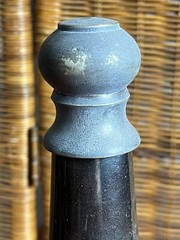 Twos Company Silver Played Brass Champagne Bottle Congratulations 15 1/2”