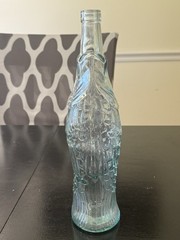 Vtg Italian Fish Shaped Wine Bottle 13.5” Glass Beach Nautical