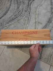 Cartier Cuvee Champagne Wooden Collectors Box Imported From France BOX ONLY!!