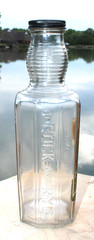ANTQIUE ORIGINAL “ MANY BLANC “ ROCK- RYE PAPER LABEL LIQUOR EMPTY BOTTLE !!