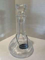 Crystal Cristal France Bourbon Glass Bottle