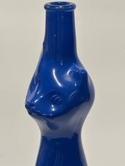 Rheinhessen Riesling Blue Happy Cat Empty Wine Bottle German 2022 No Cork Empty