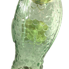 Vintage 1979 Antinori Italy Wine Bottle Green Fish 13” Decanter with label