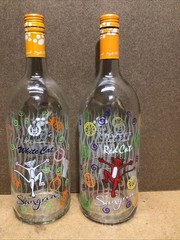 Empty Hazlitt Wine 1.5L Red White Cats Bottle Sangria Finger Lakes Upcycle Craft