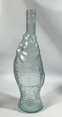 Pescevino Italy Fish Shaped Wine Empty Bottle 13&Prime; Italian Nautical Coastal Decor
