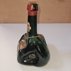Vintage Vino Dinero Amor C DA SILVE Hand Blown Glass Wine Bottle