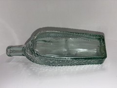 Vintage Ship Wine Bottle Decantor Weave Pattern
