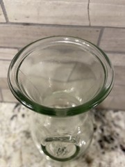 Embossed Since 1852 Glass Wine Milk Juice Carafe 9 5/8&Prime; Tall