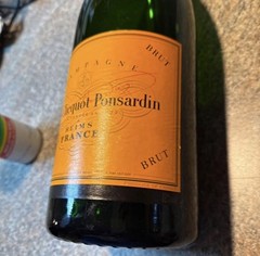 RARE DISPLAY LARGE Veuve Clicquot Champagne Empty Wine Bottle CORKED 19”