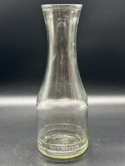 Vintage Paul Masson Glass Wine Carafe 10 3/4 » tall – Clear-Embossed Lettering