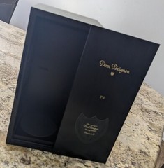 Rare Wine Dom Perignon P2 2002 Vintage Display Box w/ Metal Frontplate & Booklet