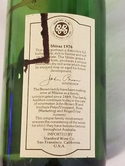 Brown Bros Milawa Shiraz 1976: Collectible Empty Bottle – Vintage Collectible