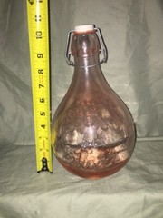 Vintage Casadis Milano JUS DE FRUITS Pink Wine Decanter 2 LITERS Antique