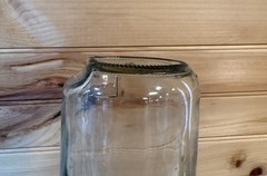 Paul Masson Winery Collectible Clear Glass Wine Bottle 14 oz Vintage Decor