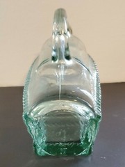 Vtg.London WINERY LTD Aqua Green Glass Horizontal Bottle w/Handle London Ontario