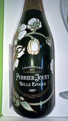 PERRIER-JOUET BELLE EPOQUE CHAMPAGNE GIFT BOX Empty Bottle 2 Flutes 2007