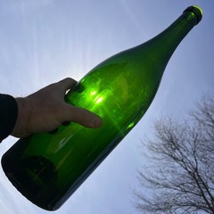 JEROBOAM EXTRA LARGE MAGNUM CHAMPAIGN WINE BRUT BOTTLE 19&Prime;x5&Prime; 3 Liter #1143