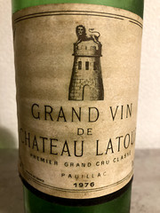 Chateau Latour 1976 Empty Wine Bottle Vintage Bordeaux No Cork Collector’s Item