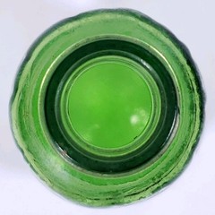 Vintage E & J GALLO RIPPLE Wine Green Flavor Guard ⅘ Pint GLASS BOTTLE