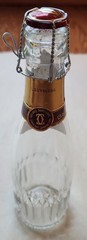 Cartier Cuvee Brut Rose Champagne Glass Bottle W/ Top, Empty BOTTLE* 200ml