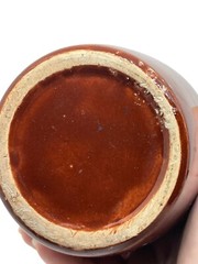 1970s J.M. Da Fonseca Portugal Stoneware Brownware Pottery Empty Bottle w/Cork