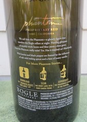 Large BOGLE VINEYARDS Dark Green 3L BOTTLE 2016 PHANTOM Proprietary Red 16 1/2&Prime;