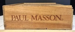 Vintage Paul Masson Since 1852 20.75” x 12.5 » WOOD WINE CRATE Winery Box