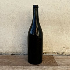 French Antique Dark Green Glass Bottle Wine Water Circa 1900 10022213