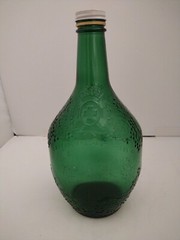 Vtg United Vintner&rsquo;s 4555 Half Gallon Green Glass Bottle Established-Asti-1881