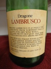Dragone Lambrusco Green Wine Bottle EMPTY Marked Food-Town $2.01 Italy