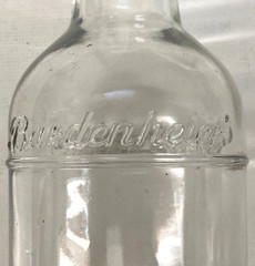 Vintage Bardenheier’s Embossed Clear Cylinder 4/5 Quart Bottle