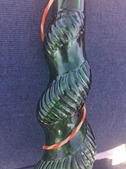 Vintage Awesome 1 Quart 16 1/2&Prime; Tall MCM 1960&rsquo;s Chianti Wine Bottle Free US Ship