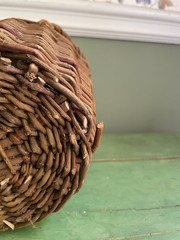 Vintage Wicker Demijohn Wine Bottle 11&Prime;