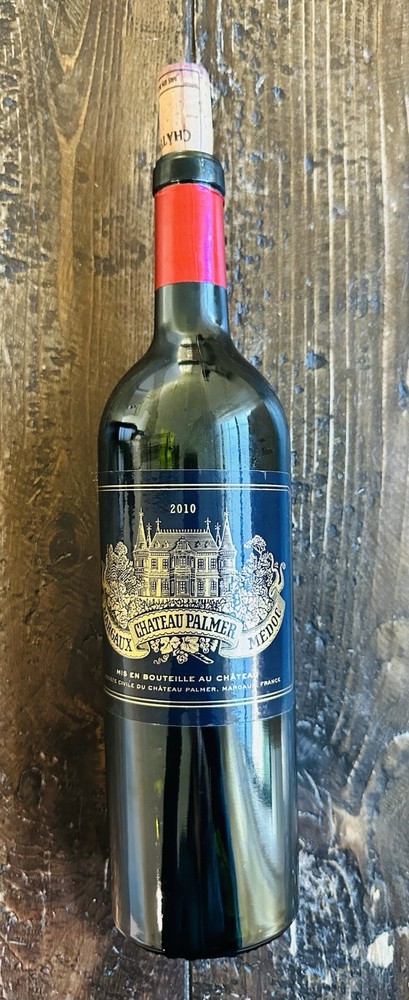 Wine Bottle EMPTY CHATEAU PALMER 2010 Margaux France Collectible 750ml With Cork