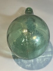 Vintage DF Vino D&rsquo;Italia Green Round Bottom Wine Bottle!!