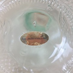 Vetreria Etrusca Italian Grapevine Wine Decanter Aqua Glass Bottle 9&Prime; Tall