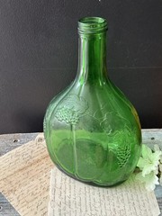 Vintage Green Glass Bottle Half Gallon Wine Bisceglia Brothers Corporation