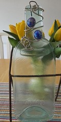 Melted Wine/ Glass Bottle Cheese Tray Trivet Spoon Rest Serving Plate or Decor
