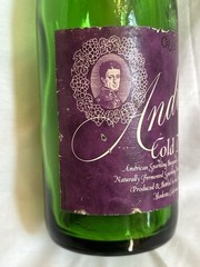 Vintage André Cold Duck 4/5 Quart Green Glass Wine Bottle Modesto CA