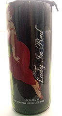 Lady In Red 4th Ed. Collectible Cut Kesler Wine Bottle