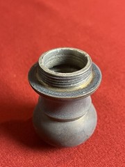 Twos Company Silver Played Brass Champagne Bottle Congratulations 15 1/2”