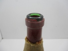 Vintage 1978 Barolo Wine Bottle Wrapped in Burlap Empty