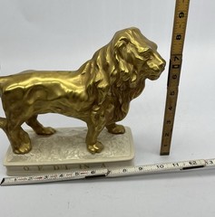 Barsottini Porcelain Wine Bottle Lion w/Cork Excellent Condition