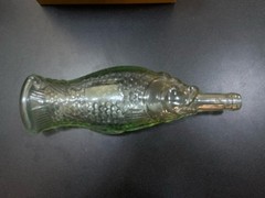Vintage CEVIN Glass Fish Bottle 75CL3 Chianti Wine Bottle Decanter 13.5&Prime; Tall