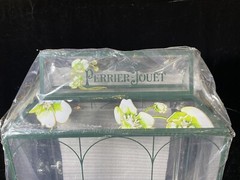 PERRIER JOUET 3 Bottle or 1 Bottle & 2 Glasses Display Cabinet Extremely Rare