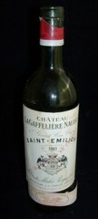 Bottle CHATEAU LAGAFFELIERE NAUDES SAINT EMILION 1961 ~Empty No cork