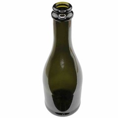 Vintage Dark Green Wine Bottle 9” Tall Empty 37.5 cl 90 mm